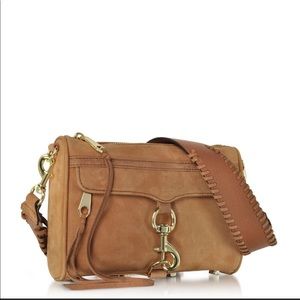 Mini M.A.C. Almond Nubuck Crossbody w/ Guitar Strap